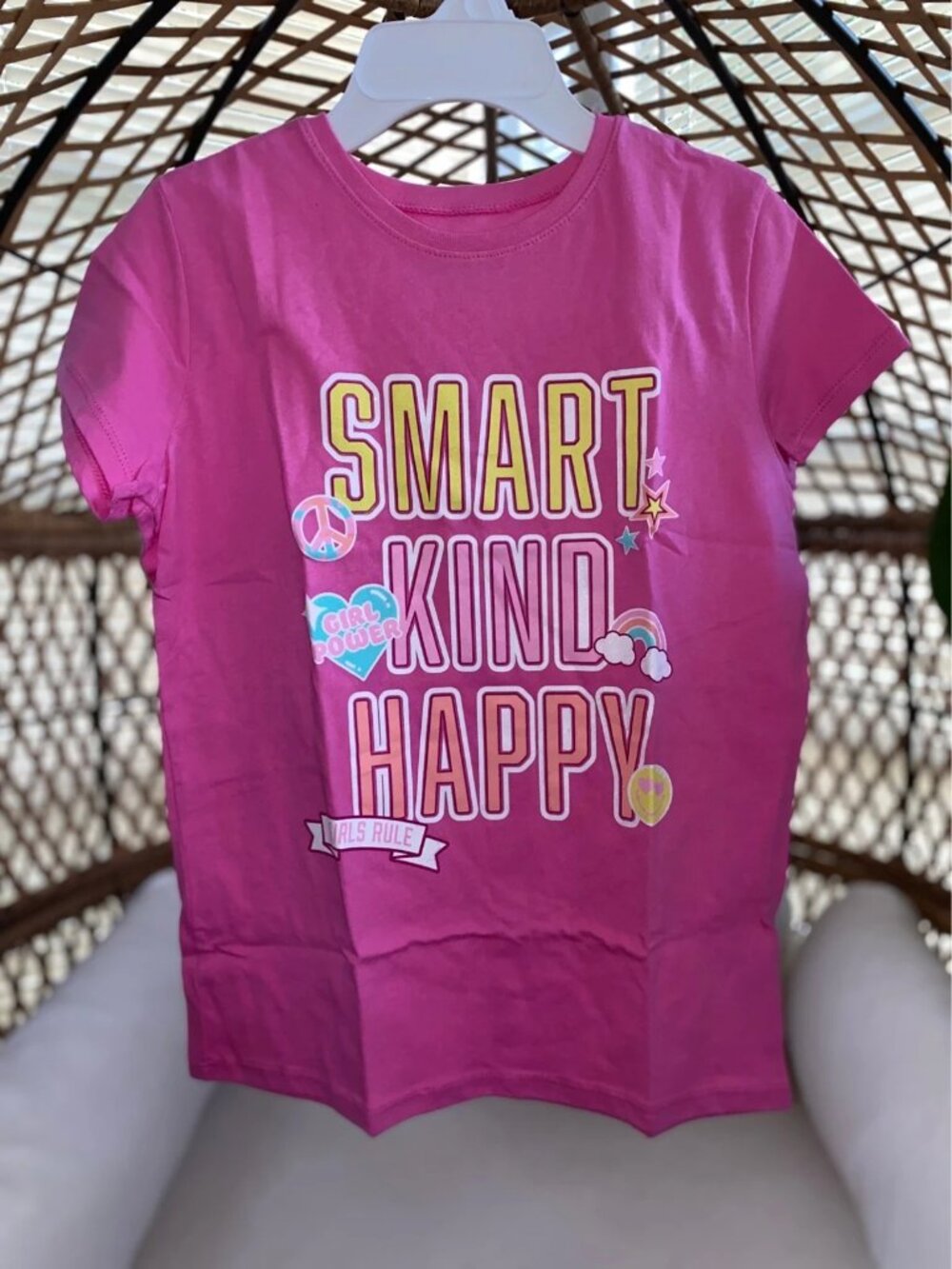 The Children’s Place Kids Girls Pink Graphic Tee Size Large 10/12